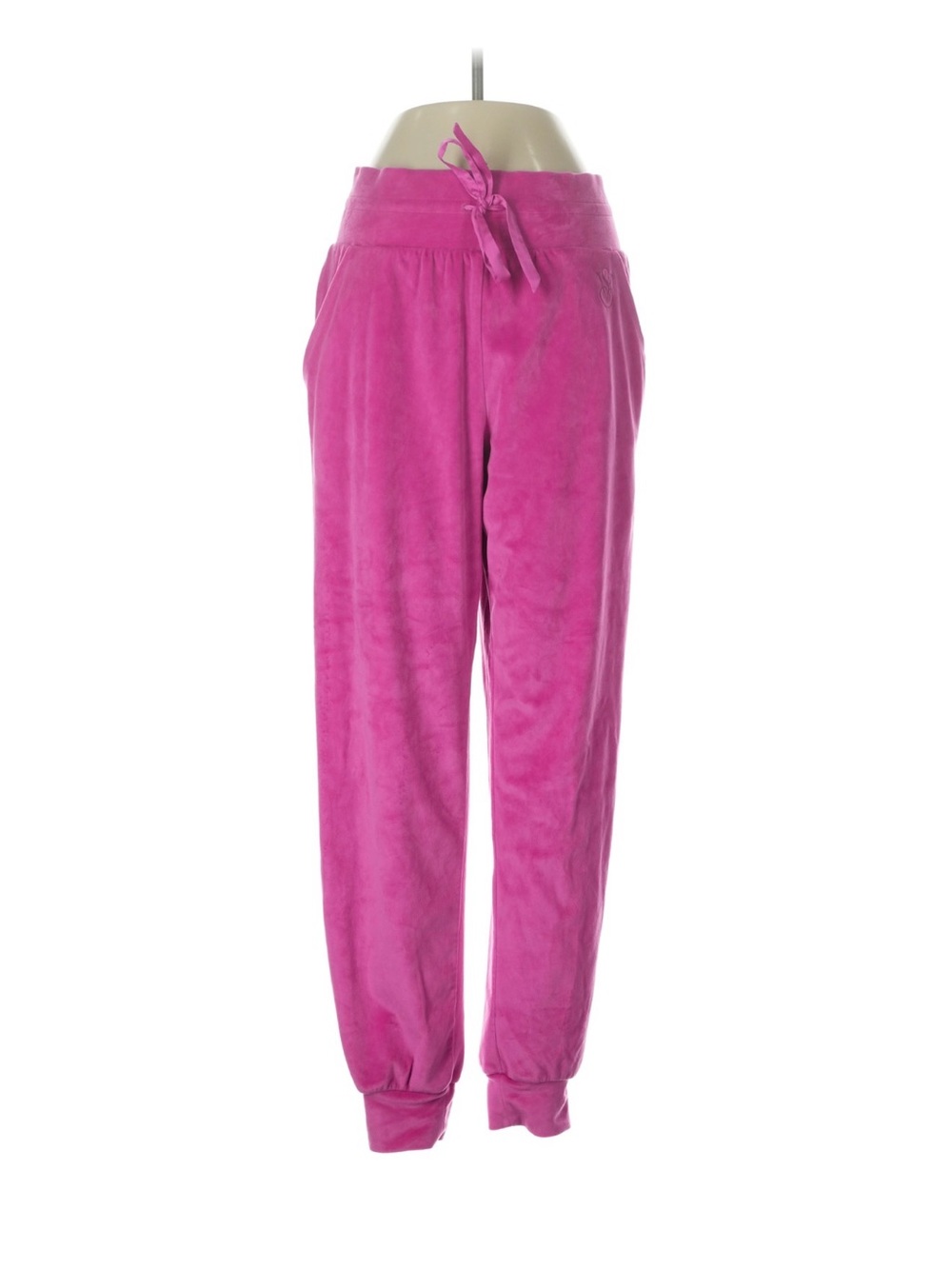 Victoria Secret Hot Pink Velour Drawstring Joggers